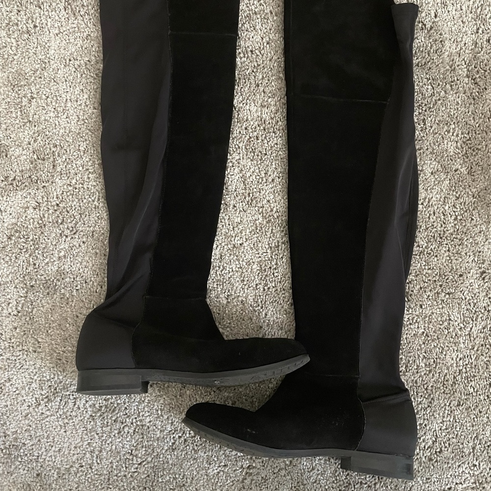 Knee high black boots